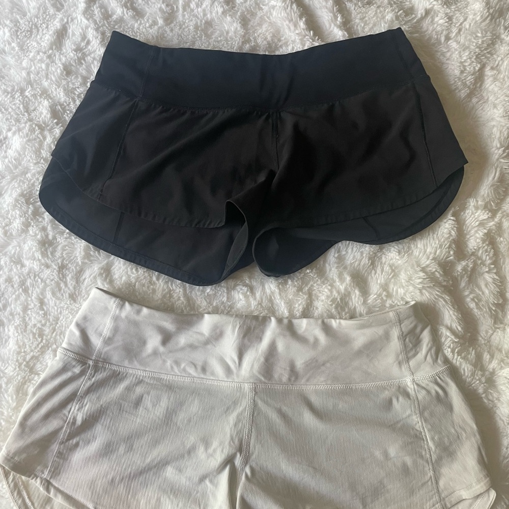 Pair of Lululemon speed up shorts - size 4!